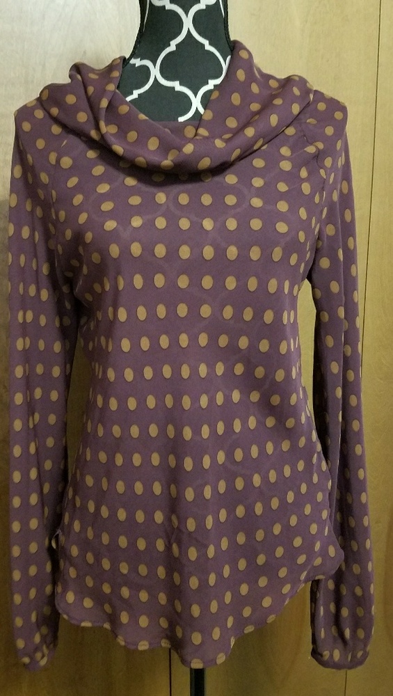 SHIRT - Sheer polkadot blouse